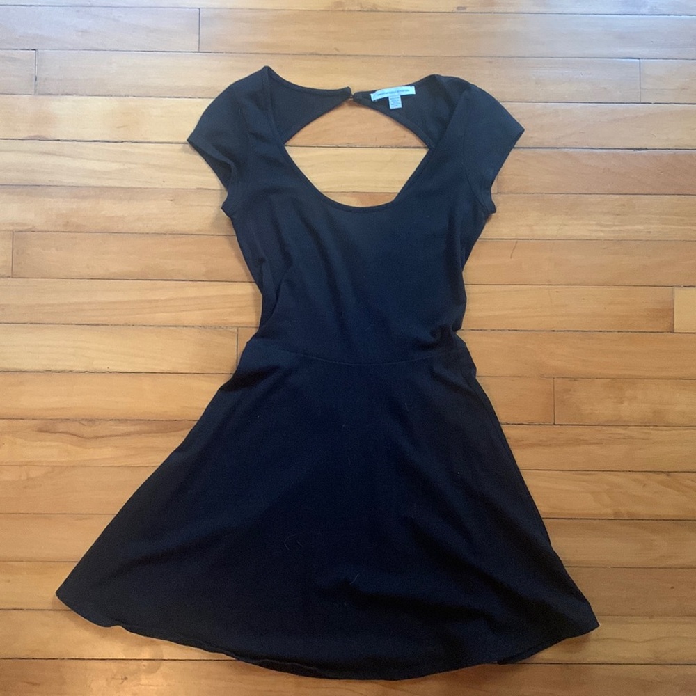 American Eagle Black Skater Dress